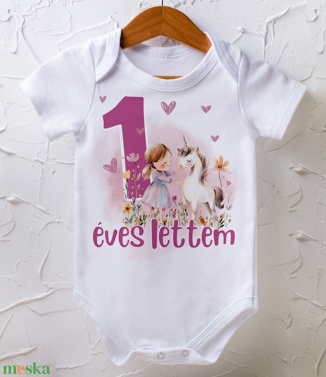 Szülinapi body - egyedi grafikával - ruha & divat - babaruha & gyerekruha - body - Meska.hu