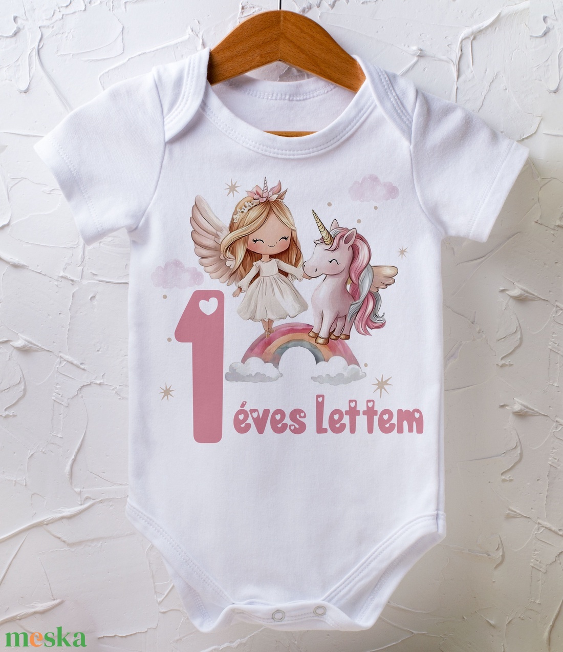 Szülinapi body - egyedi grafikával - ruha & divat - babaruha & gyerekruha - body - Meska.hu