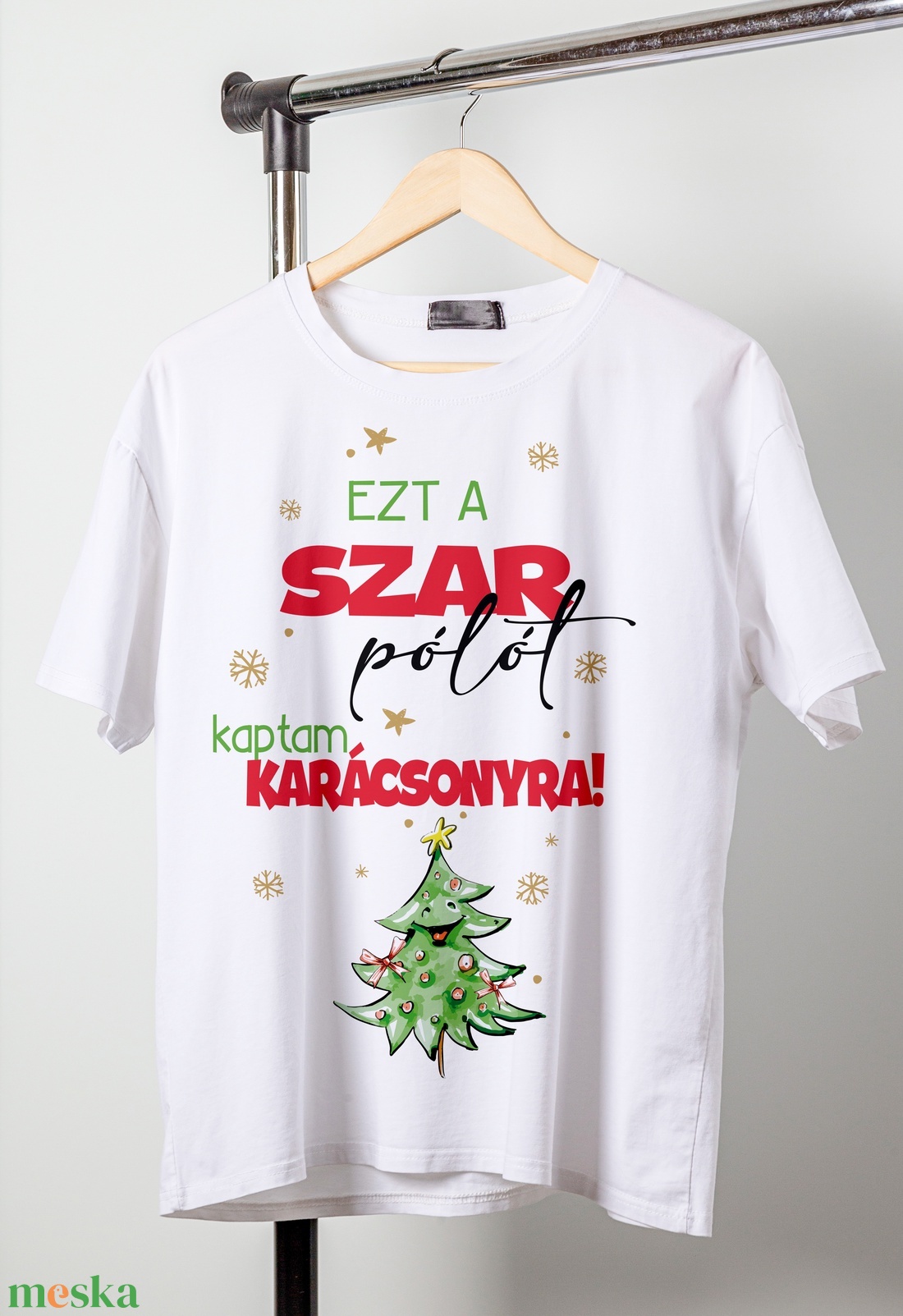 Karácsonyi póló - ruha & divat - női ruha - póló, felső - Meska.hu