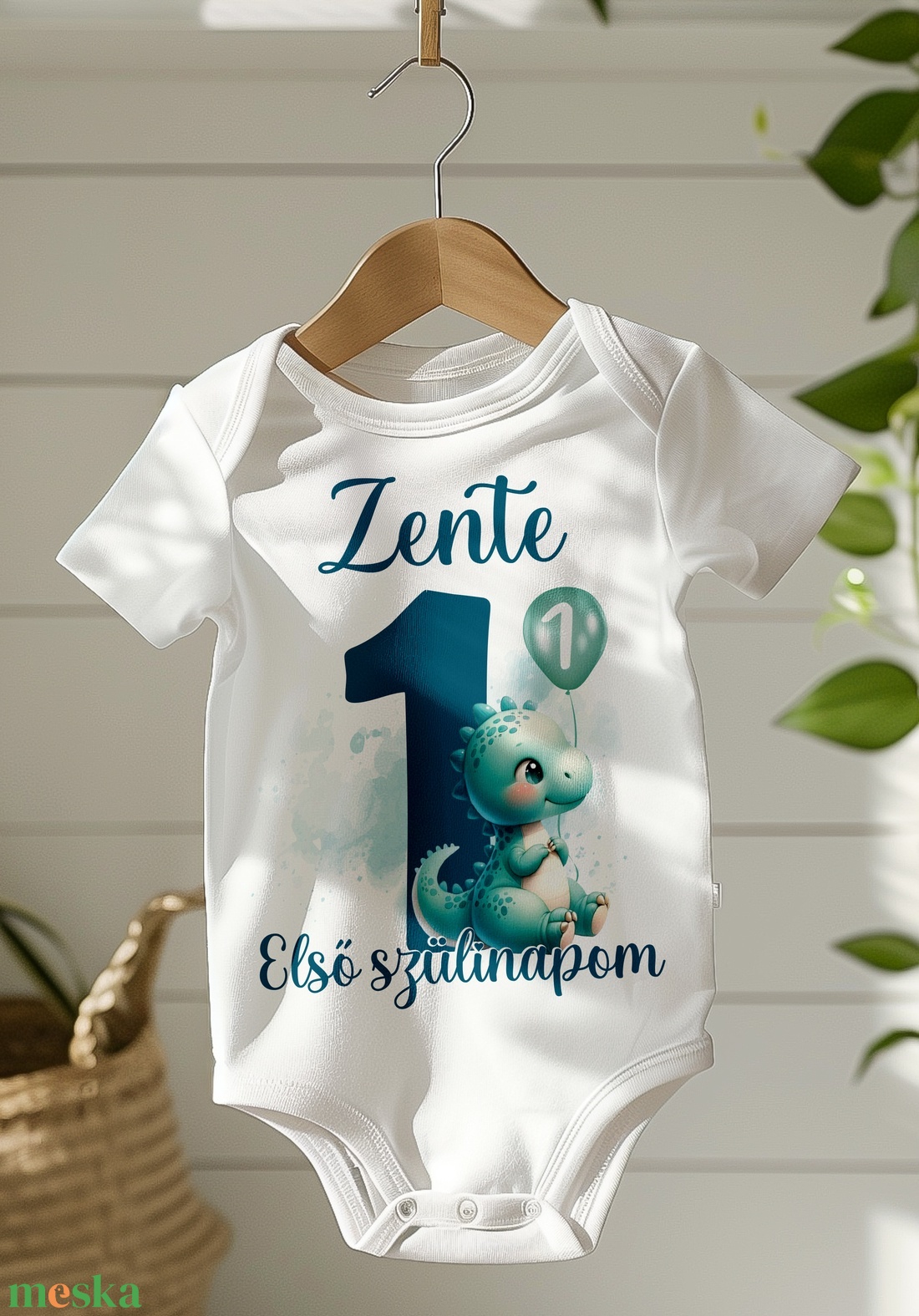 Szülinapi body - egyedi grafikával - ruha & divat - babaruha & gyerekruha - body - Meska.hu