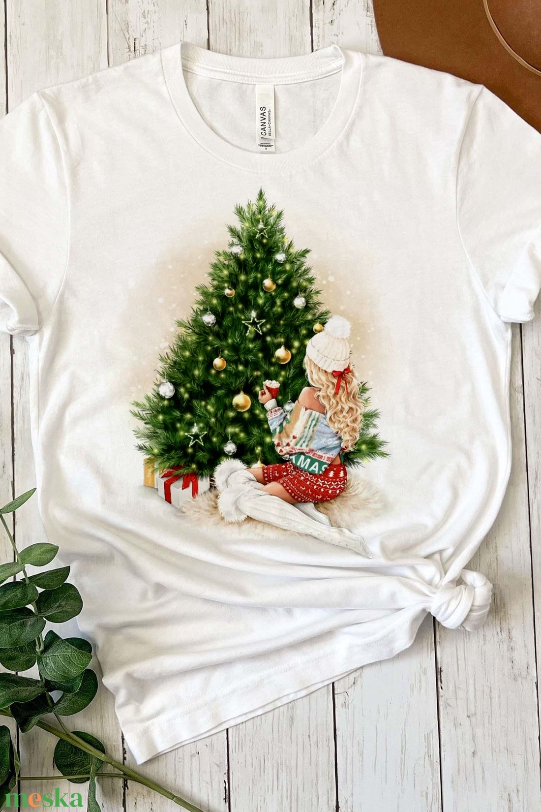 Karácsonyi póló - ruha & divat - női ruha - póló, felső - Meska.hu