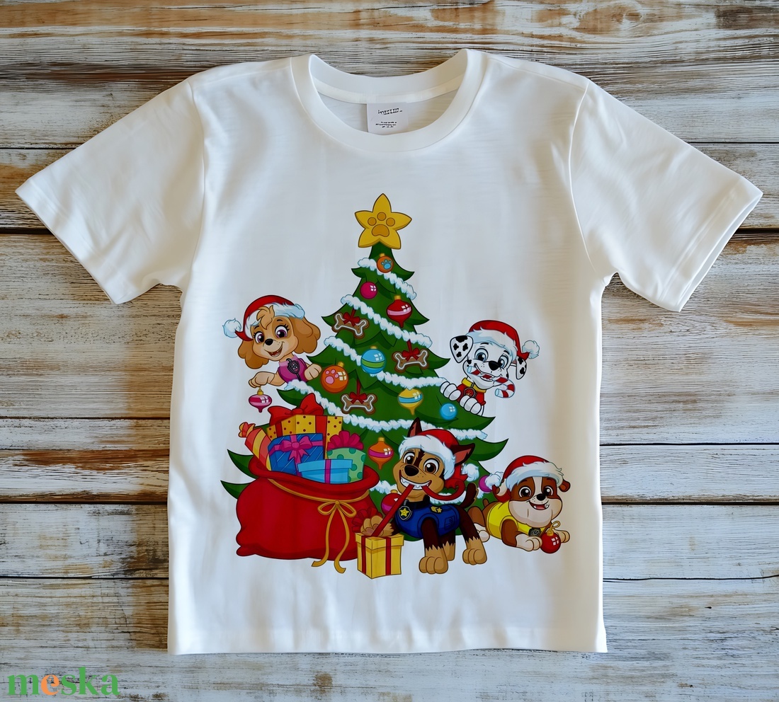 Karácsonyi gyermek póló - ruha & divat - gyerekruha - póló - Meska.hu