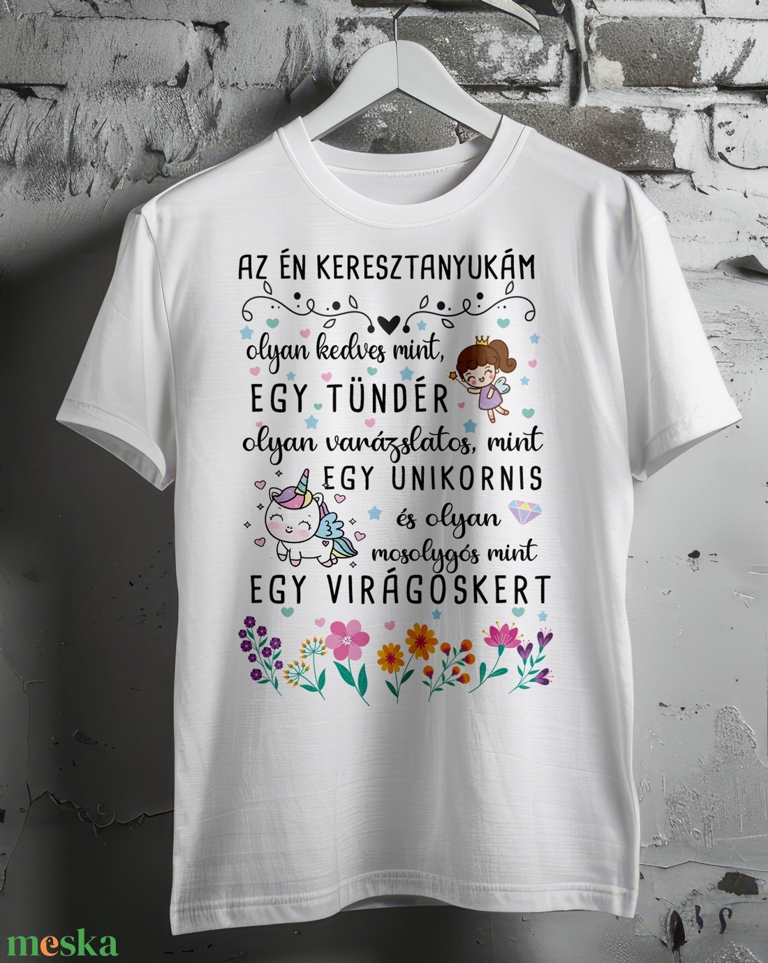 Keresztanyu póló - ruha & divat - női ruha - póló, felső - Meska.hu