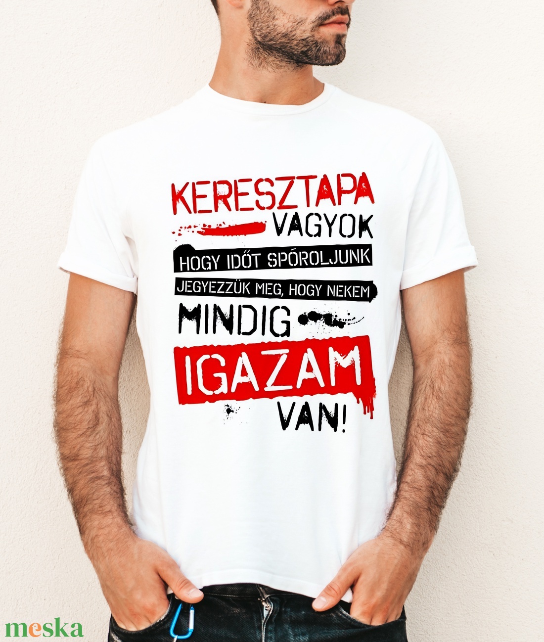 Keresztapa póló - ruha & divat - férfi ruha - póló - Meska.hu