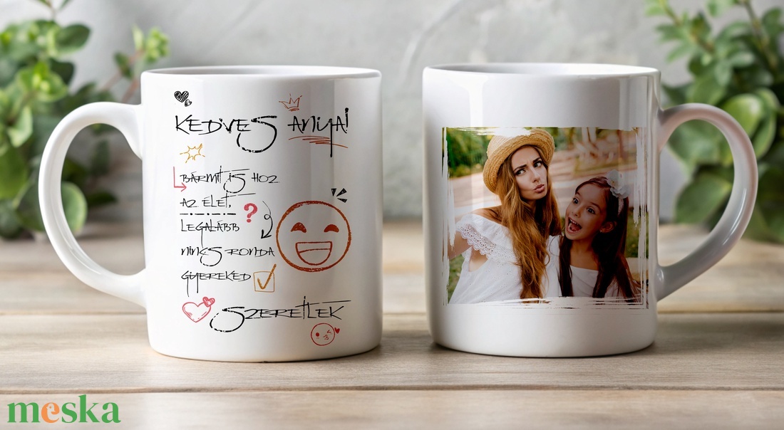 Anya bögre - saját fotóval - otthon & életmód - konyhafelszerelés, tálalás - tálalás - bögre & csésze - Meska.hu