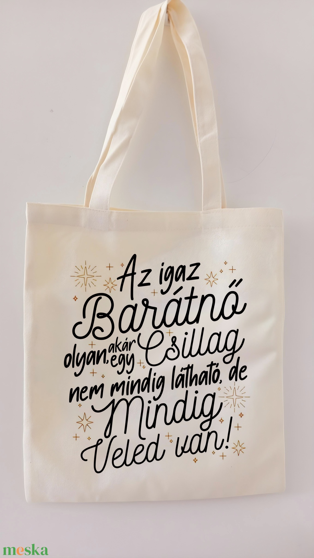 igazi barátnő vászontáska - táska & tok - bevásárlás & shopper táska - shopper, textiltáska, szatyor - Meska.hu