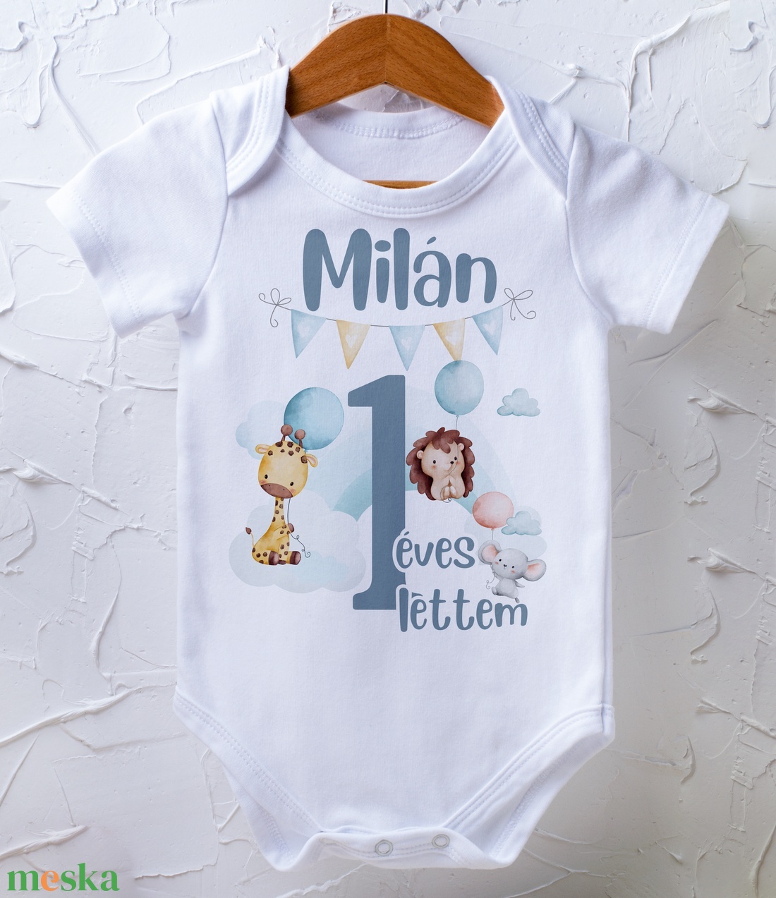Szülinapi body - egyedi grafikával - ruha & divat - babaruha & gyerekruha - body - Meska.hu