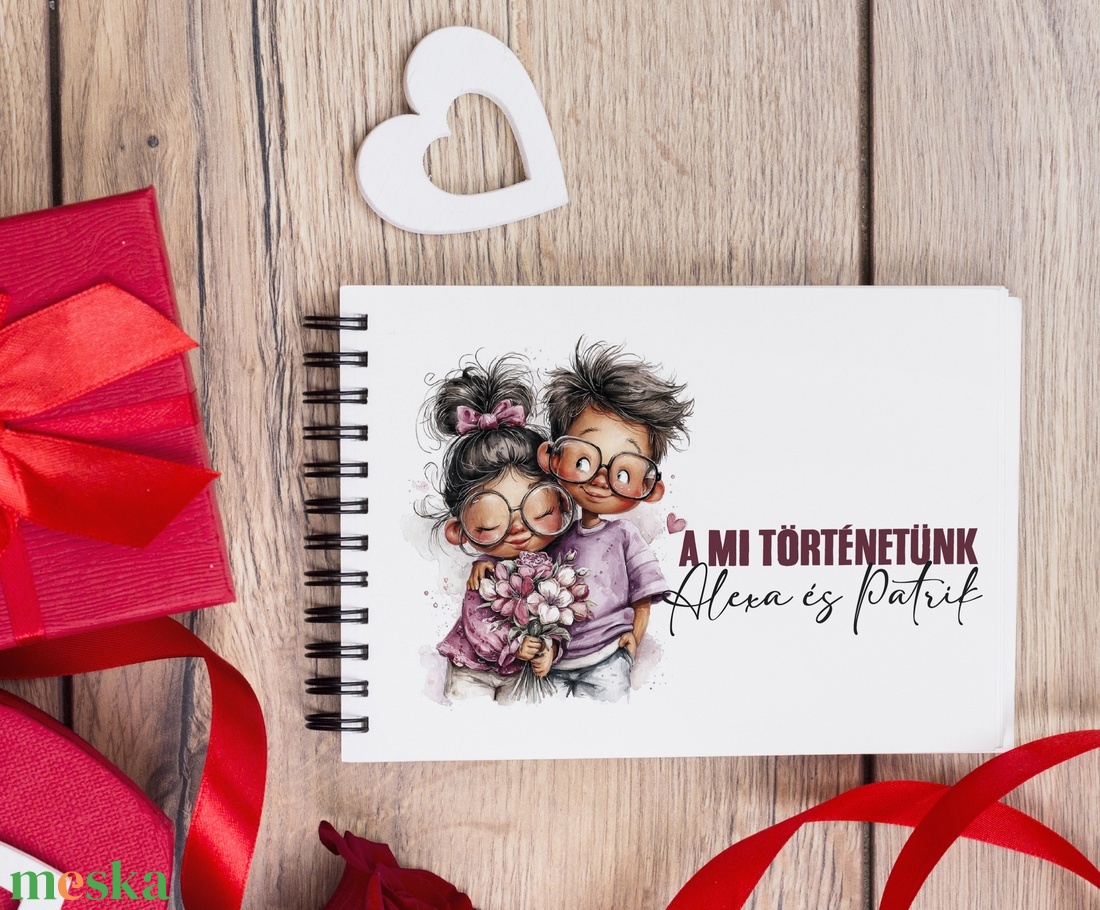 Emlékkönyv és fotóalbum - saját névvel - esküvő - emlék & ajándék - album & fotóalbum - Meska.hu
