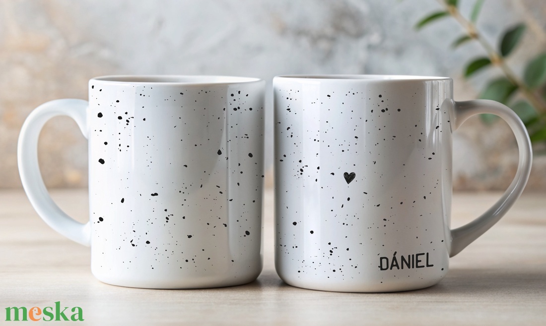 Névnapi/Valentin napi bögre - minimalista stílusban - otthon & életmód - konyhafelszerelés, tálalás - tálalás - bögre & csésze - Meska.hu