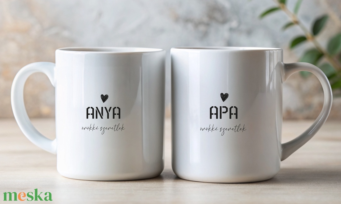 Páros bögre szett - otthon & életmód - konyhafelszerelés, tálalás - tálalás - bögre & csésze - Meska.hu