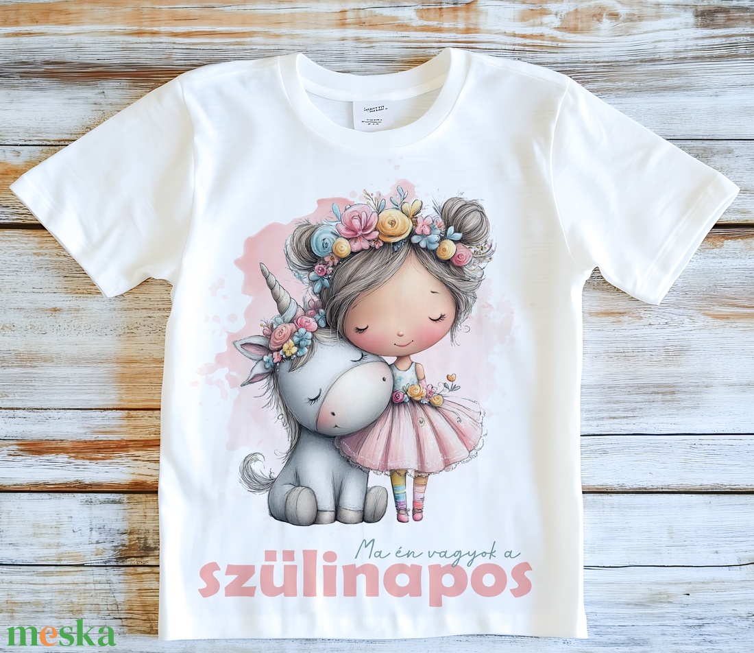 Szülinapi gyermek póló - ruha & divat - gyerekruha - póló - Meska.hu