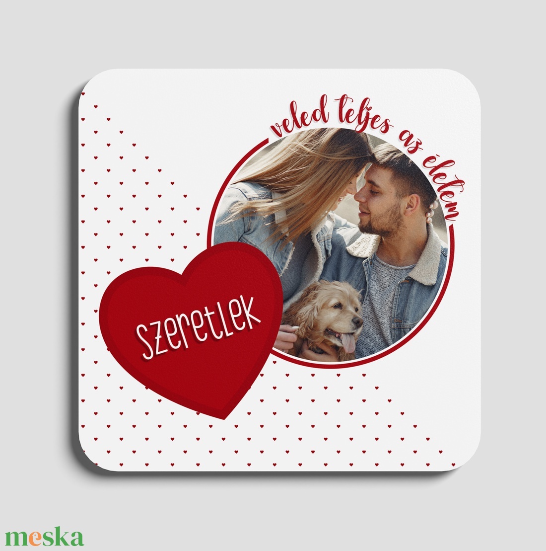 Valentin napi - hűtőmágnes saját fotóval - otthon & életmód - konyhafelszerelés, tálalás - konyhai dekoráció - hűtőmágnes - Meska.hu