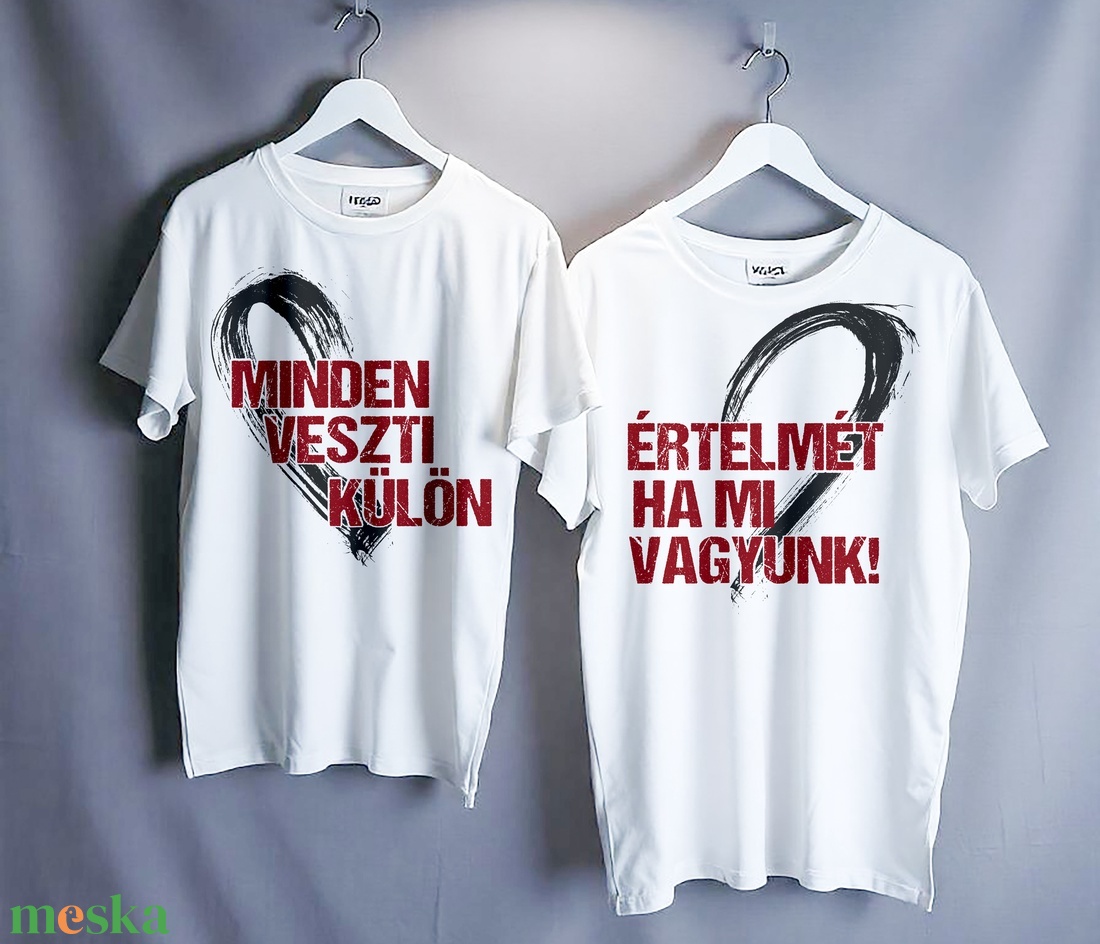 Páros póló - ruha & divat - páros szett - női-férfi páros szett - Meska.hu