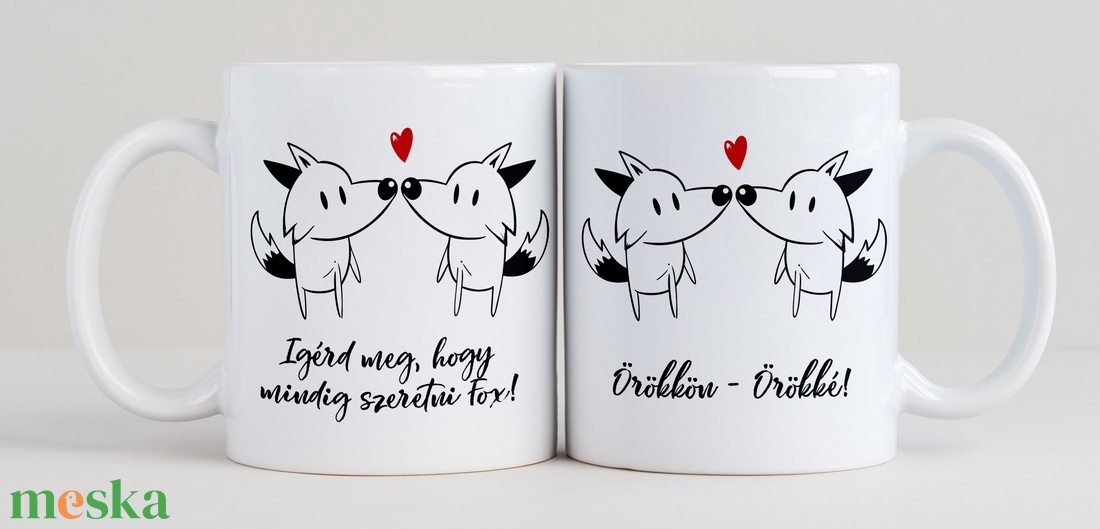 Páros bögre szett - otthon & életmód - konyhafelszerelés, tálalás - tálalás - bögre & csésze - Meska.hu