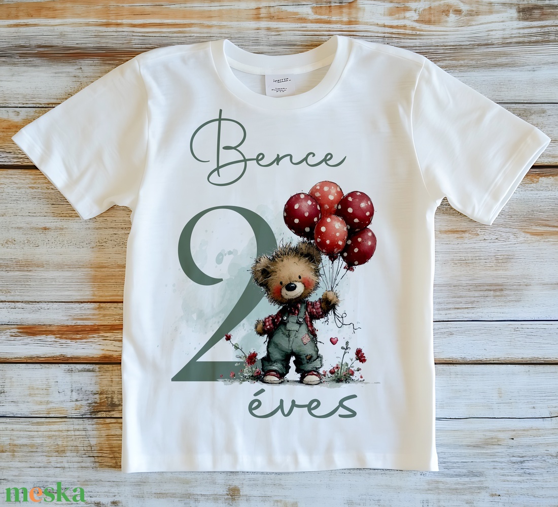 Szülinapi gyermek póló - ruha & divat - gyerekruha - póló - Meska.hu