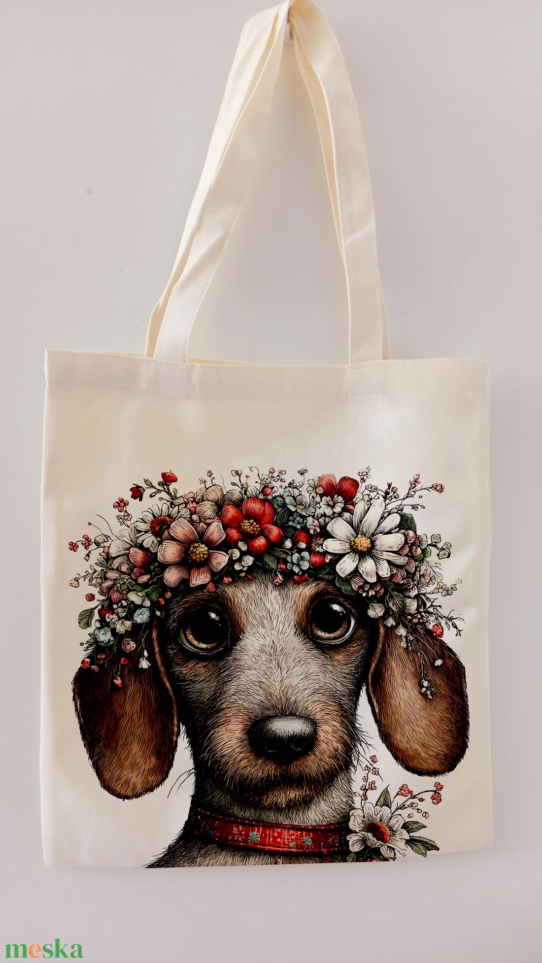 tavaszi tacsi vászontáska - táska & tok - bevásárlás & shopper táska - shopper, textiltáska, szatyor - Meska.hu