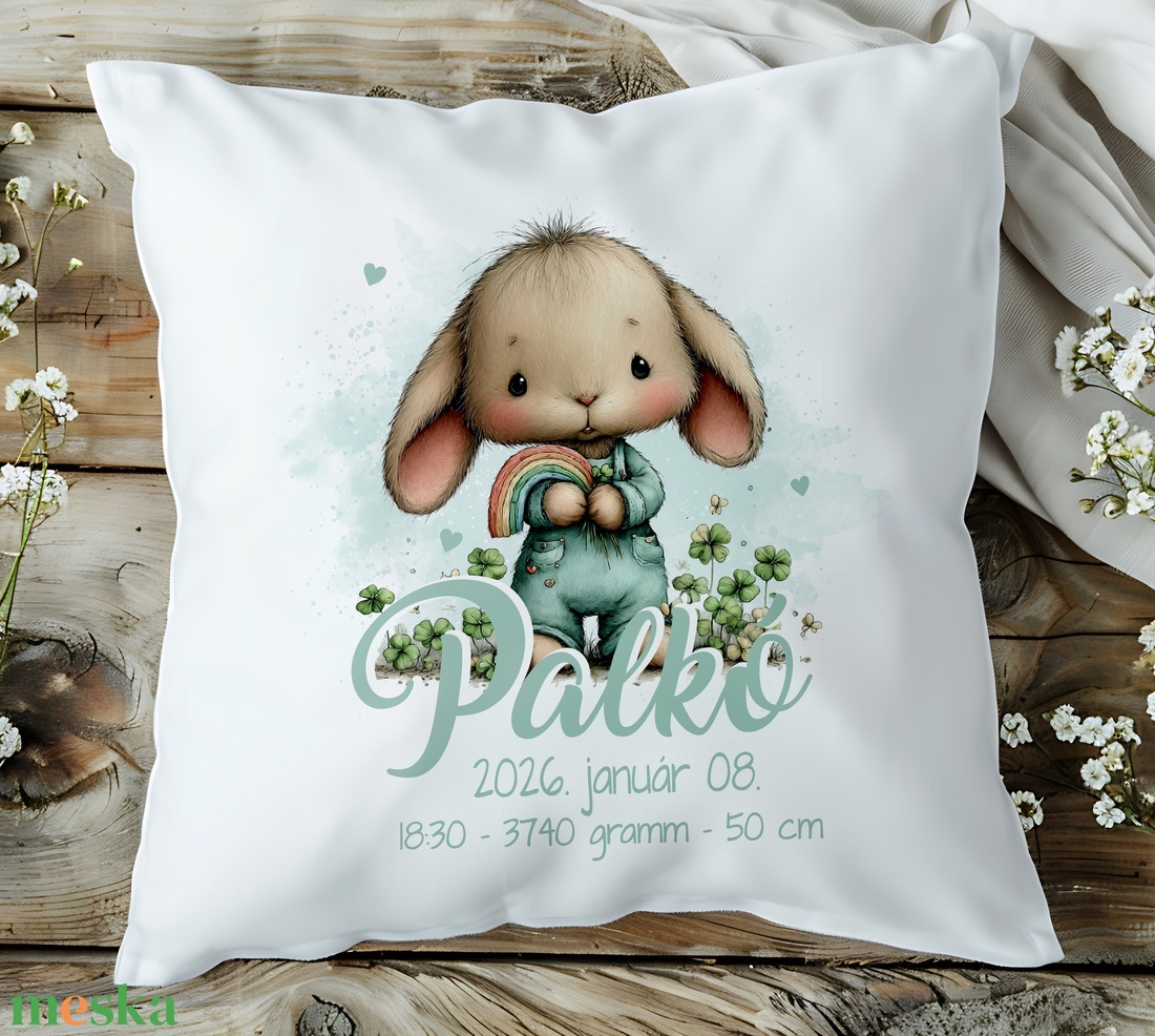 Babaköszöntő kispárna - baba - mama - babaszoba dekoráció - gyerek díszpárna - Meska.hu