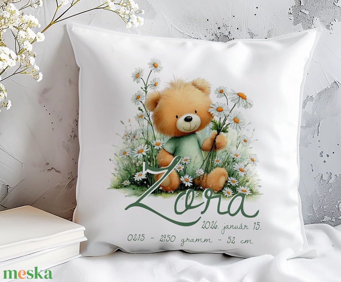 Babaköszöntő kispárna - baba - mama - babaszoba dekoráció - gyerek díszpárna - Meska.hu