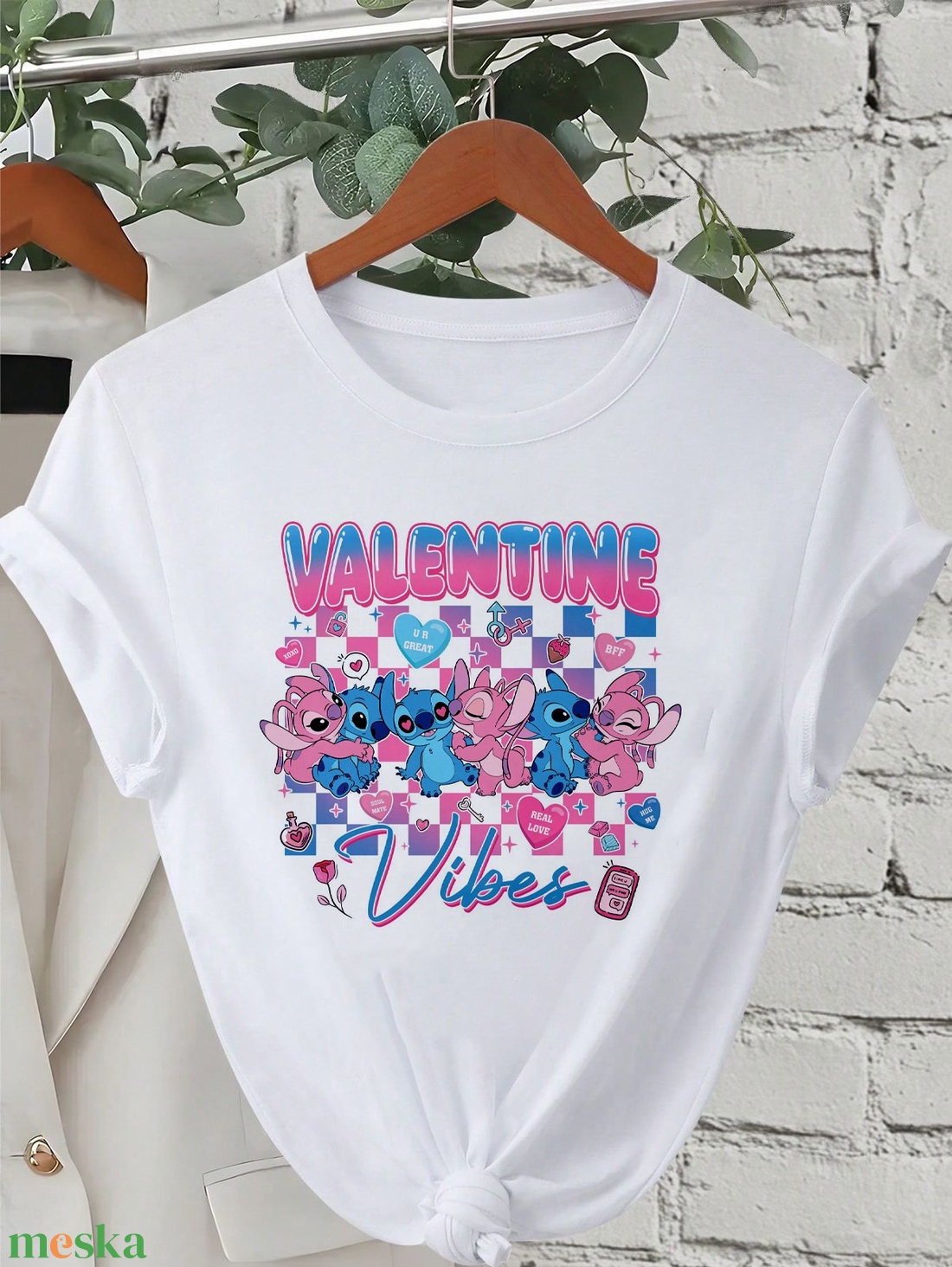 Stitch póló - ruha & divat - női ruha - póló, felső - Meska.hu