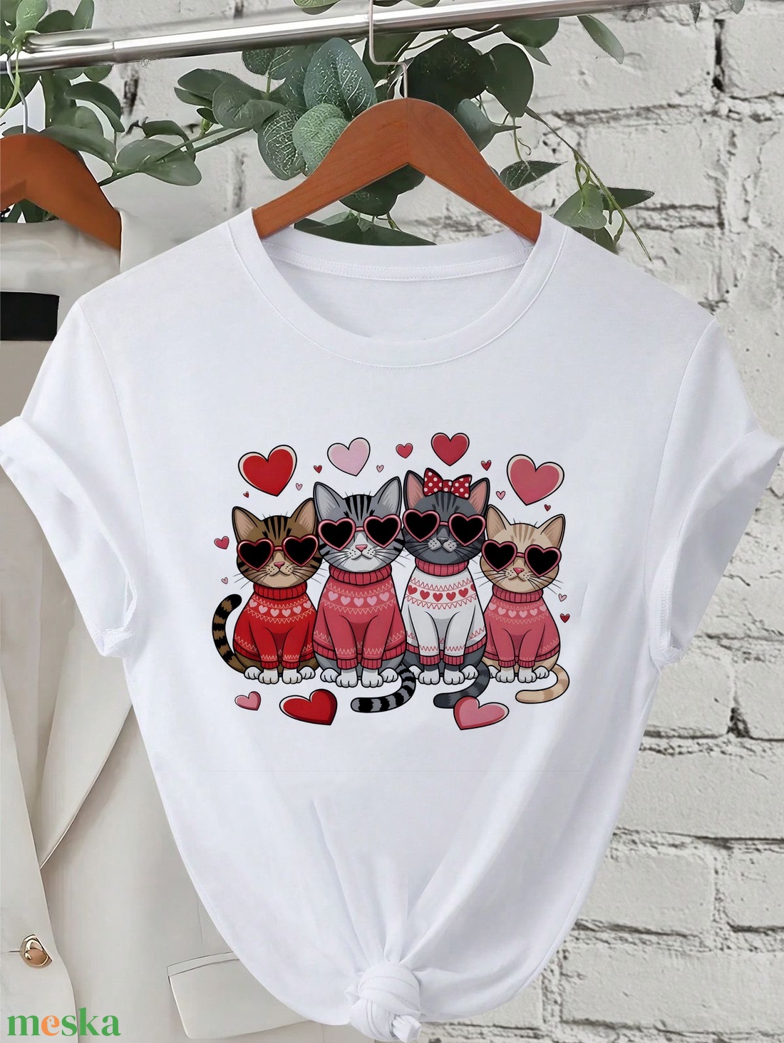 valentin póló - ruha & divat - női ruha - póló, felső - Meska.hu