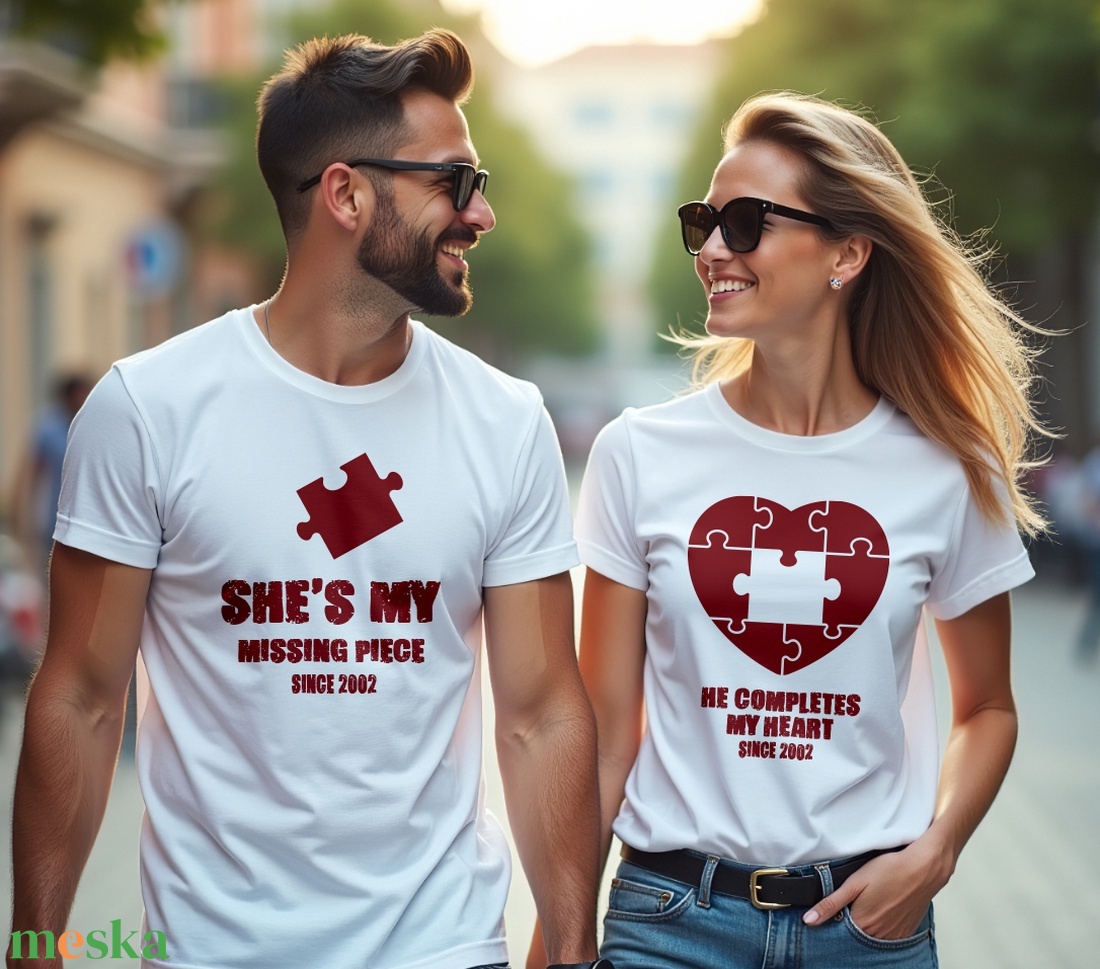 Páros póló - ruha & divat - páros szett - női-férfi páros szett - Meska.hu