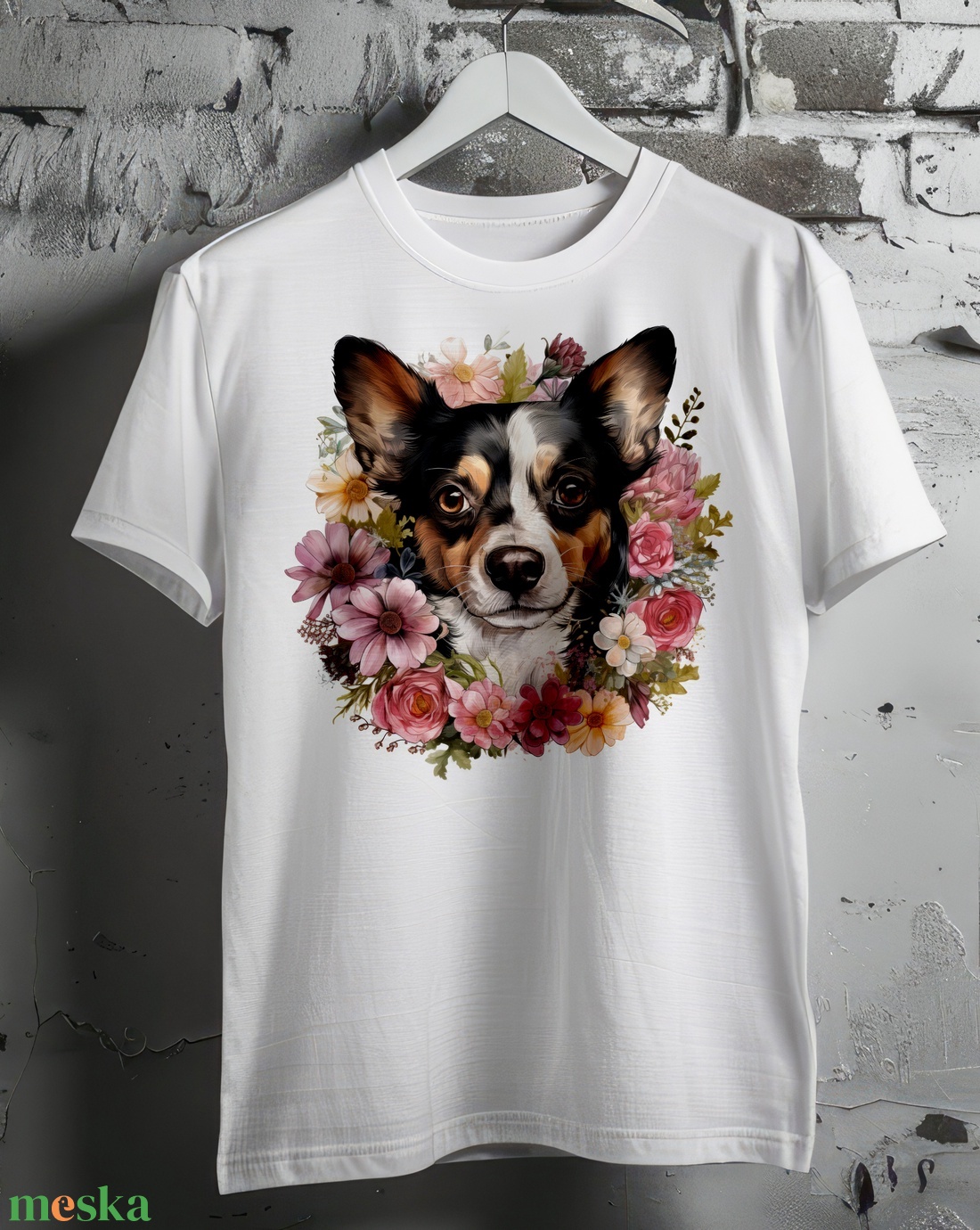 tavaszi kutyás póló - ruha & divat - női ruha - póló, felső - Meska.hu