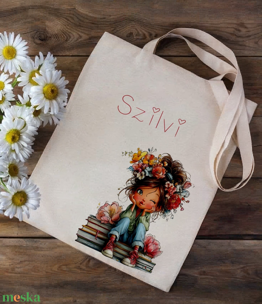 Névre szóló -  vászontáska - többféle grafikával - táska & tok - bevásárlás & shopper táska - shopper, textiltáska, szatyor - Meska.hu
