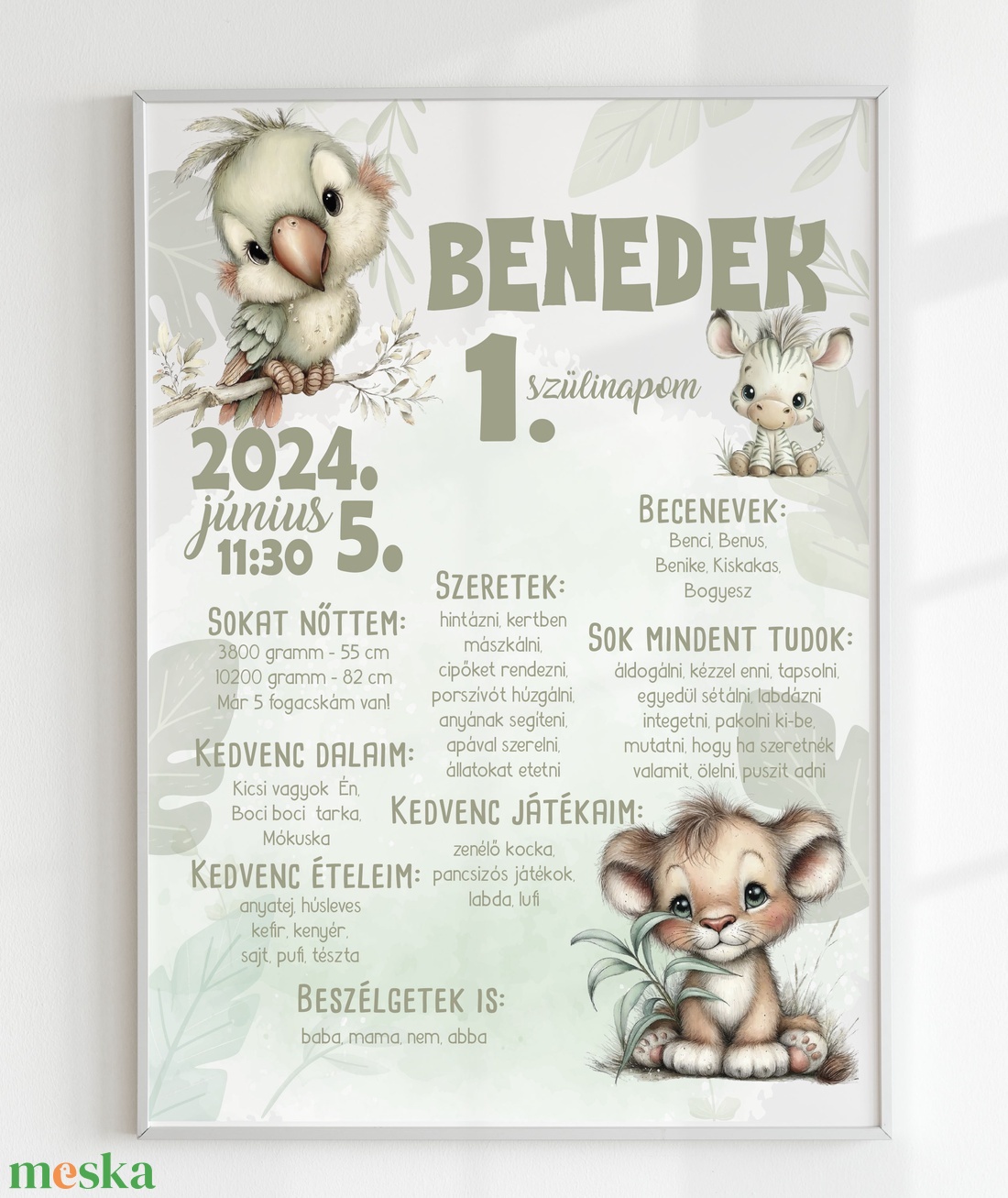 Emlékőrző plakát - szülinapra - művészet - grafika & illusztráció - digitális - Meska.hu