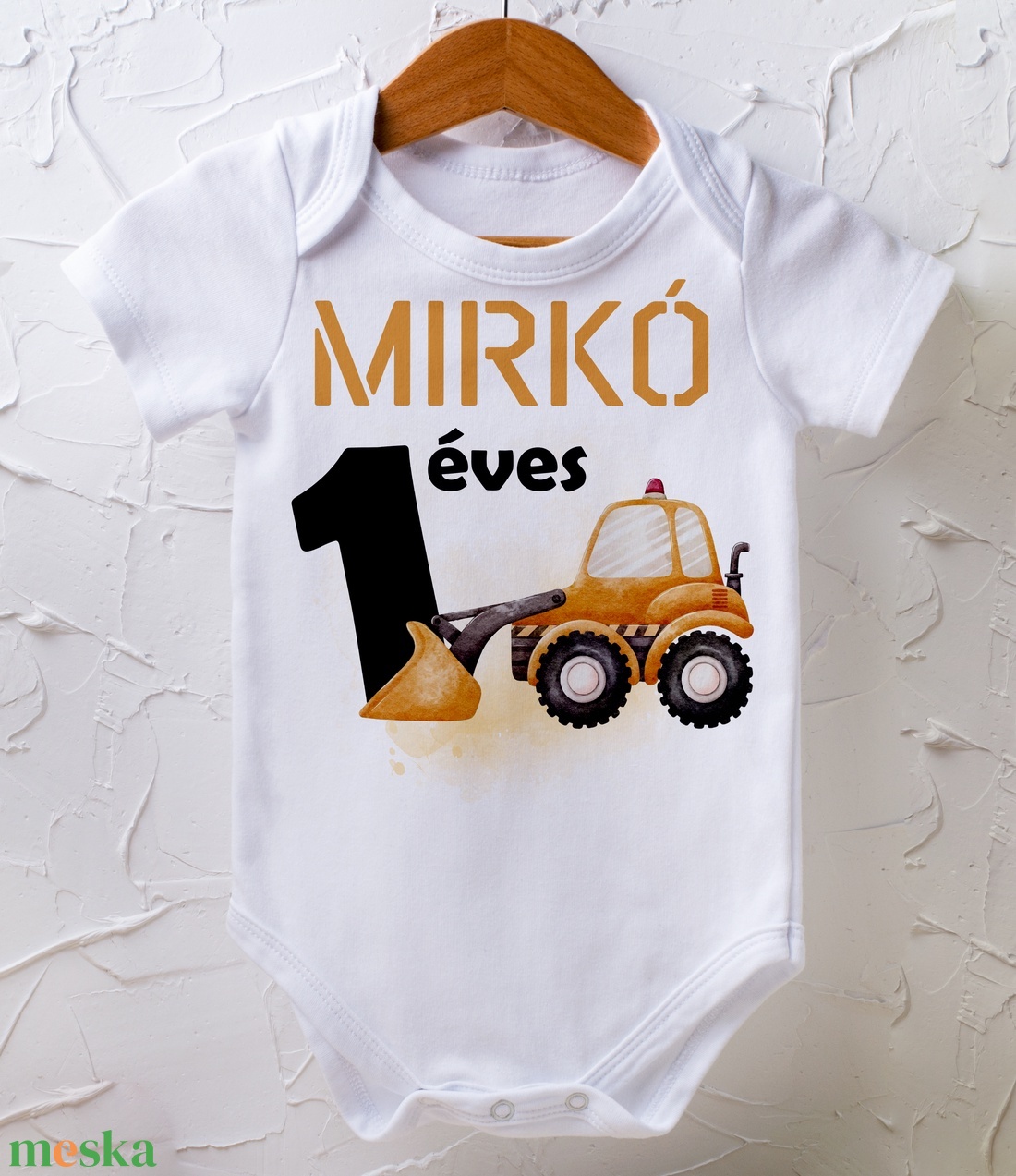 Szülinapi body - egyedi grafikával - baba - mama - babaruházat - baba body - Meska.hu