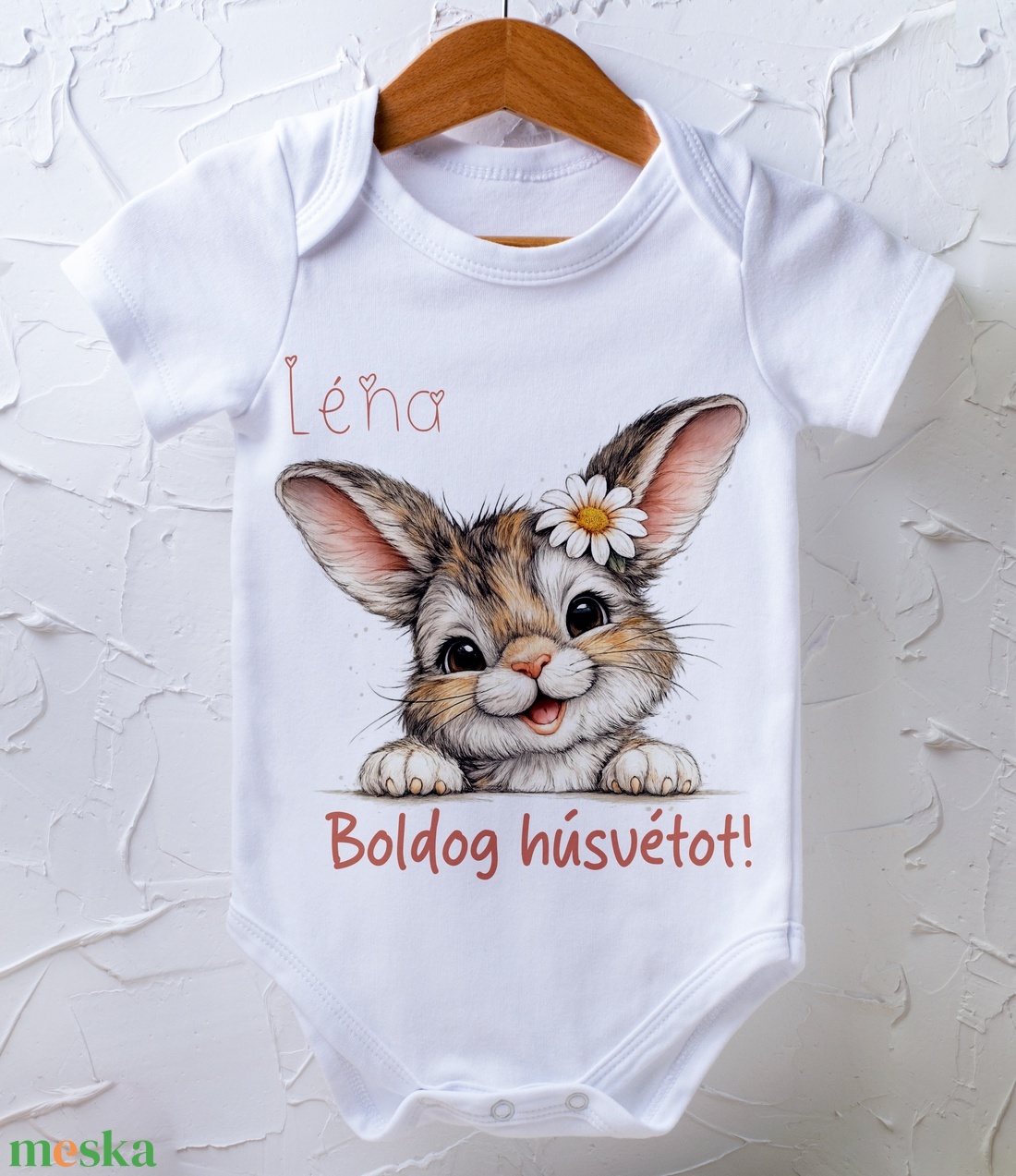 Húsvéti body - egyedi grafikával - baba - mama - babaruházat - baba body - Meska.hu