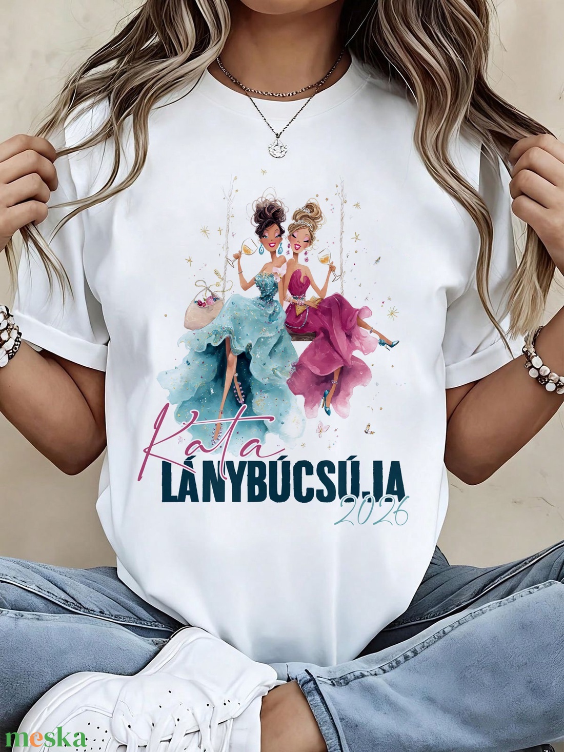 Egyedi lánybúcsús póló - névvel, dátummal - esküvő - lánybúcsú - Meska.hu