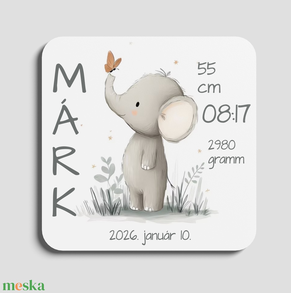 Babaköszöntő hűtőmágnes - baba - mama - babaemlékek - baba emlékőrző - Meska.hu