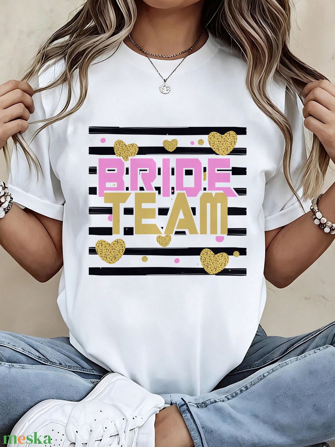 Lánybúcsús póló - menyasszony, és a csapat - esküvő - lánybúcsú - Meska.hu