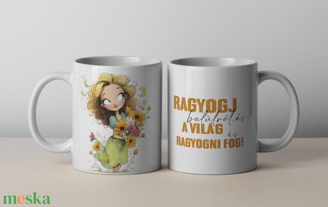 Egyedi bögre - barátnődnek, kollégádnak - otthon & életmód - konyhafelszerelés, tálalás - tálalás - bögre & csésze - Meska.hu