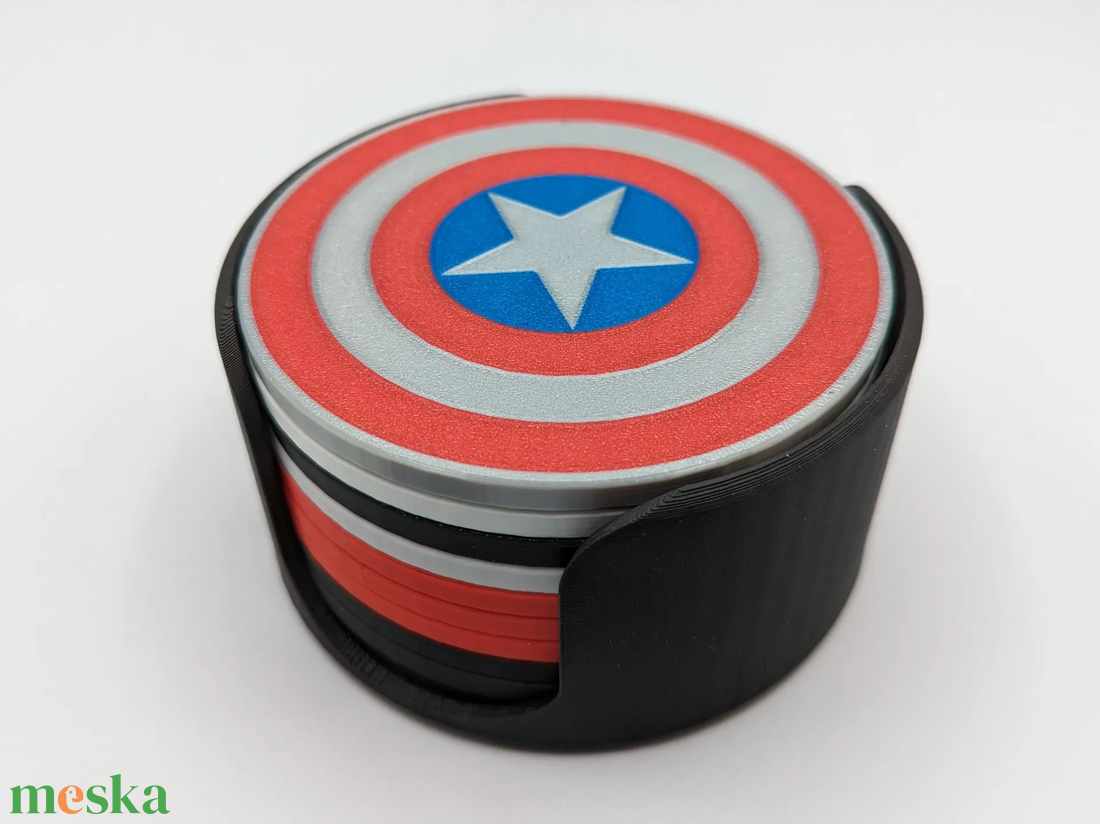 Marvel / Bosszúállók 3D nyomtatott prémium poháralátétek (Többféle mintával) - otthon & életmód - konyhafelszerelés, tálalás - tálalás - tányér- és poháralátét - Meska.hu