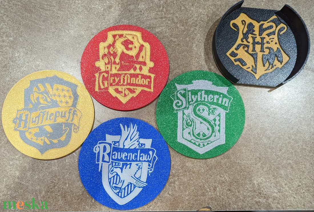 Harry Potter -  3D nyomtatott prémium poháralátétek  - otthon & életmód - konyhafelszerelés, tálalás - tálalás - tányér- és poháralátét - Meska.hu