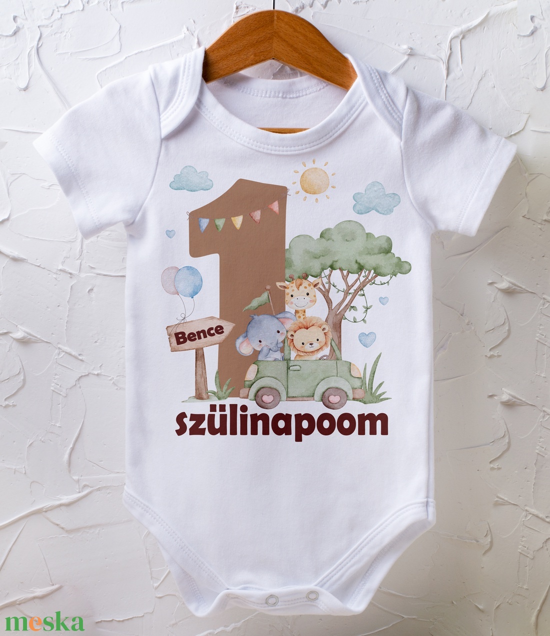 Szülinapi body - egyedi grafikával - saját névvel - baba - mama - babaruházat - baba body - Meska.hu