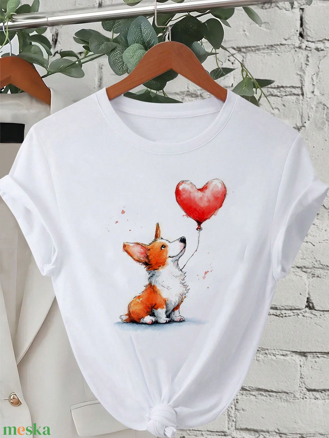 corgi póló - ruha & divat - női ruha - póló, felső - Meska.hu