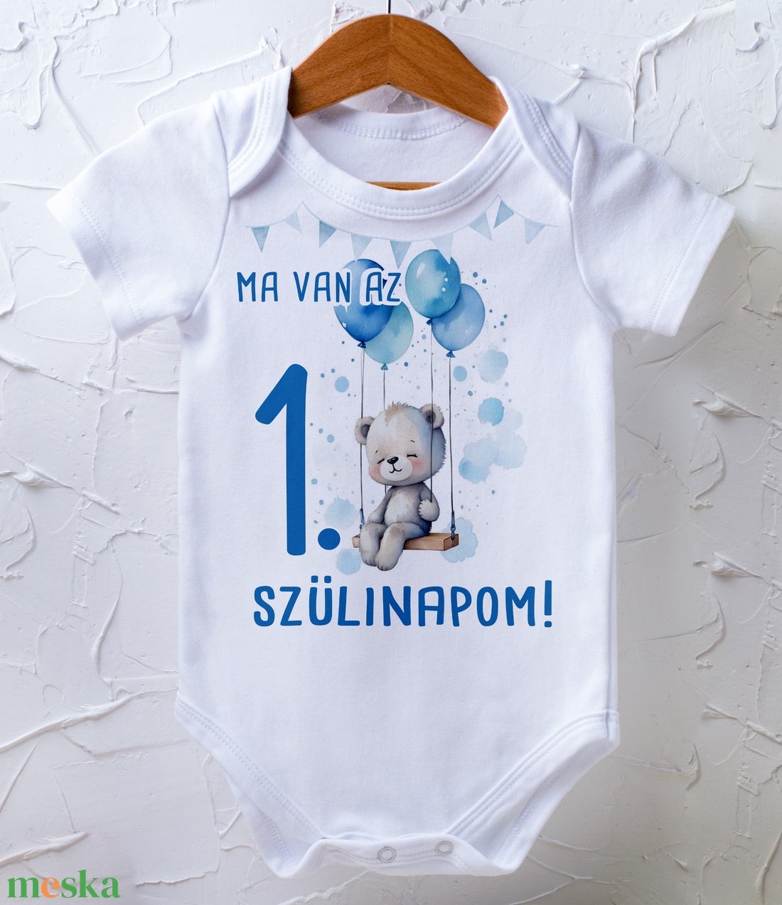 Szülinapi body - egyedi grafikával - baba - mama - babaruházat - baba body - Meska.hu