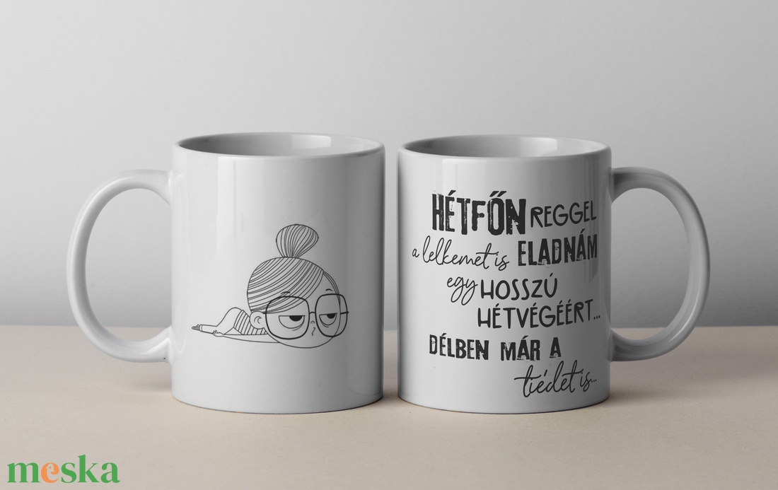 Egyedi bögre - bármilyen felirattal  - otthon & életmód - konyhafelszerelés, tálalás - tálalás - bögre & csésze - Meska.hu