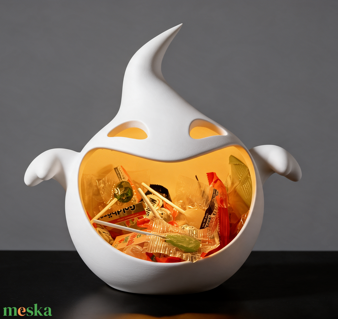  Szellem Édességkínáló � A Halloween sztárja! - otthon & életmód - dekoráció - halloween - halloweeni asztaldísz - Meska.hu