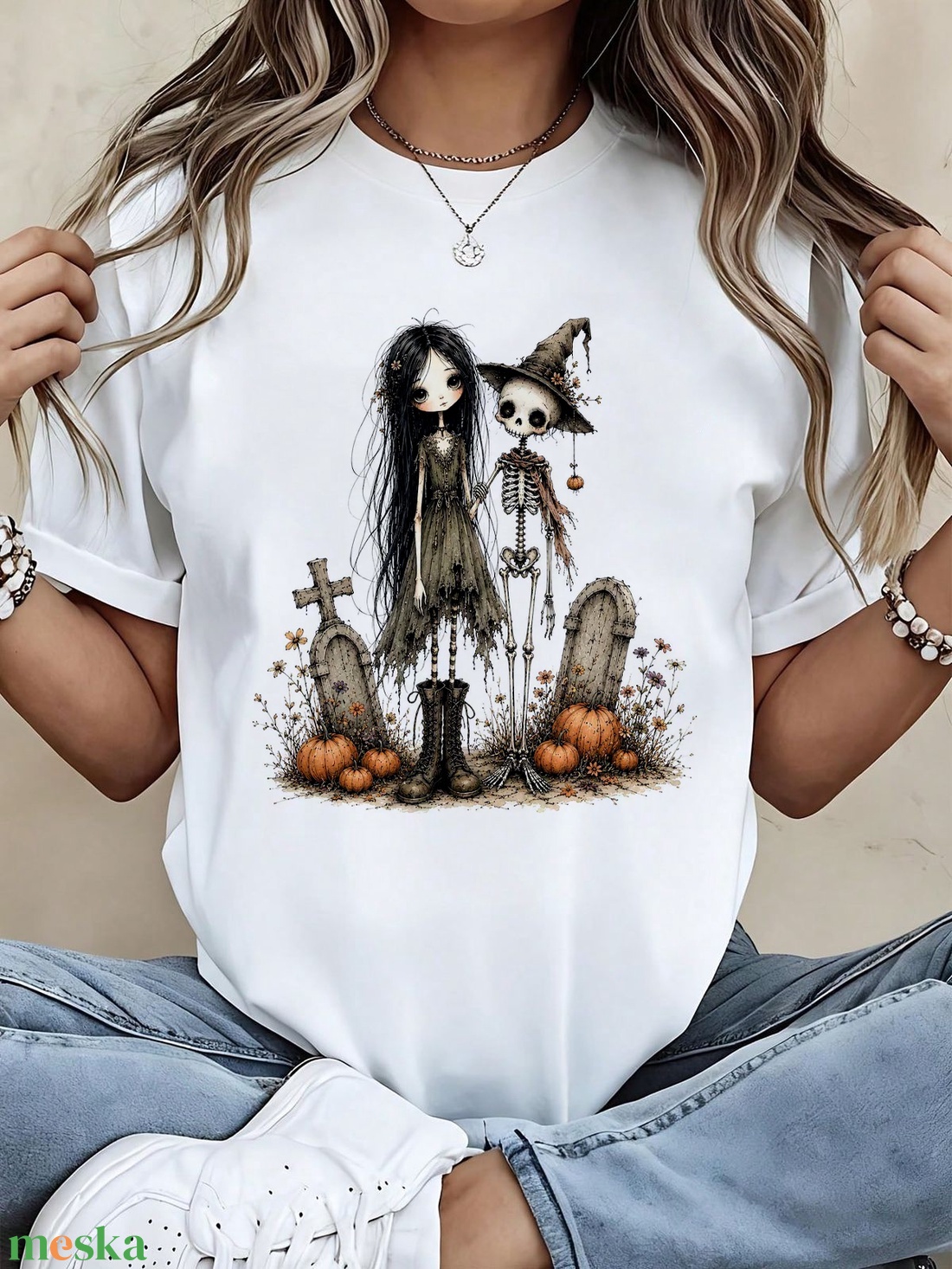 Egyedi póló - halloween témában - otthon & életmód - dekoráció - halloween - halloweeni jelmez és kiegészítők - Meska.hu