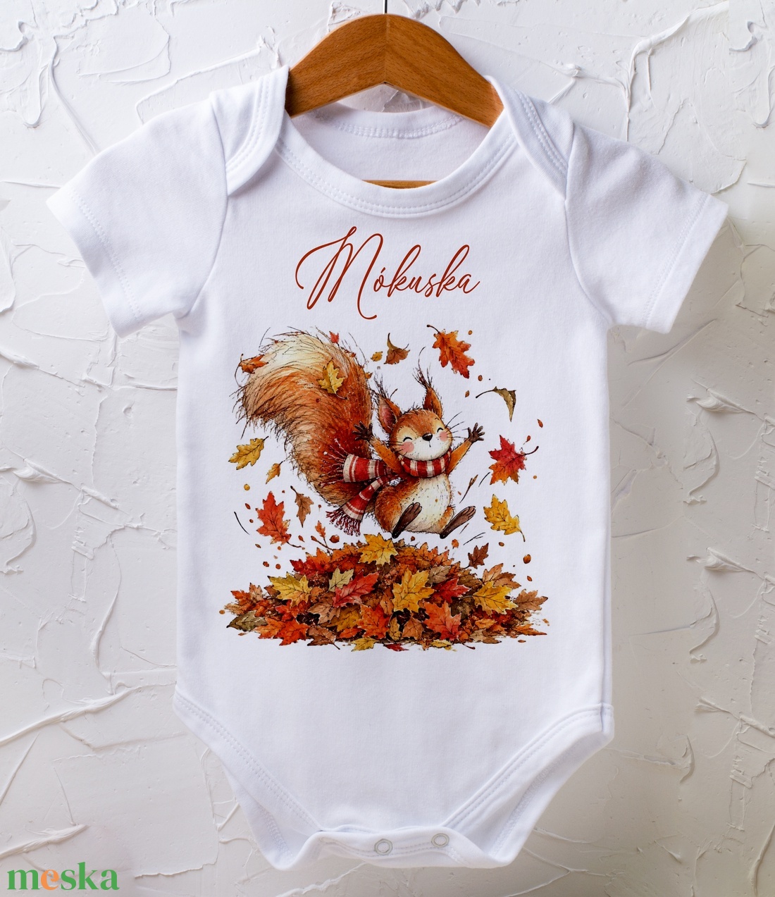 Baba body - őszi grafikával - baba - mama - babaruházat - baba body - Meska.hu