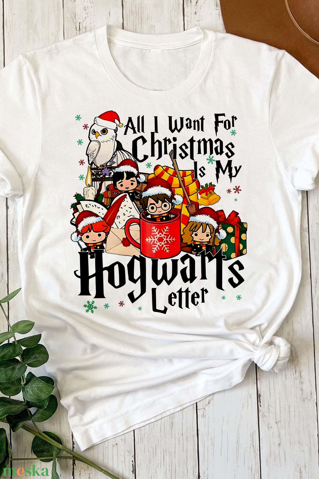 Karácsonyi póló - Harry Potter rajongóknak - karácsony - karácsonyi ruházat - karácsonyi póló & pulcsi - Meska.hu