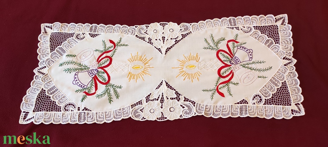 adventi terítő - karácsony - adventi díszek - adventi asztaldísz - Meska.hu
