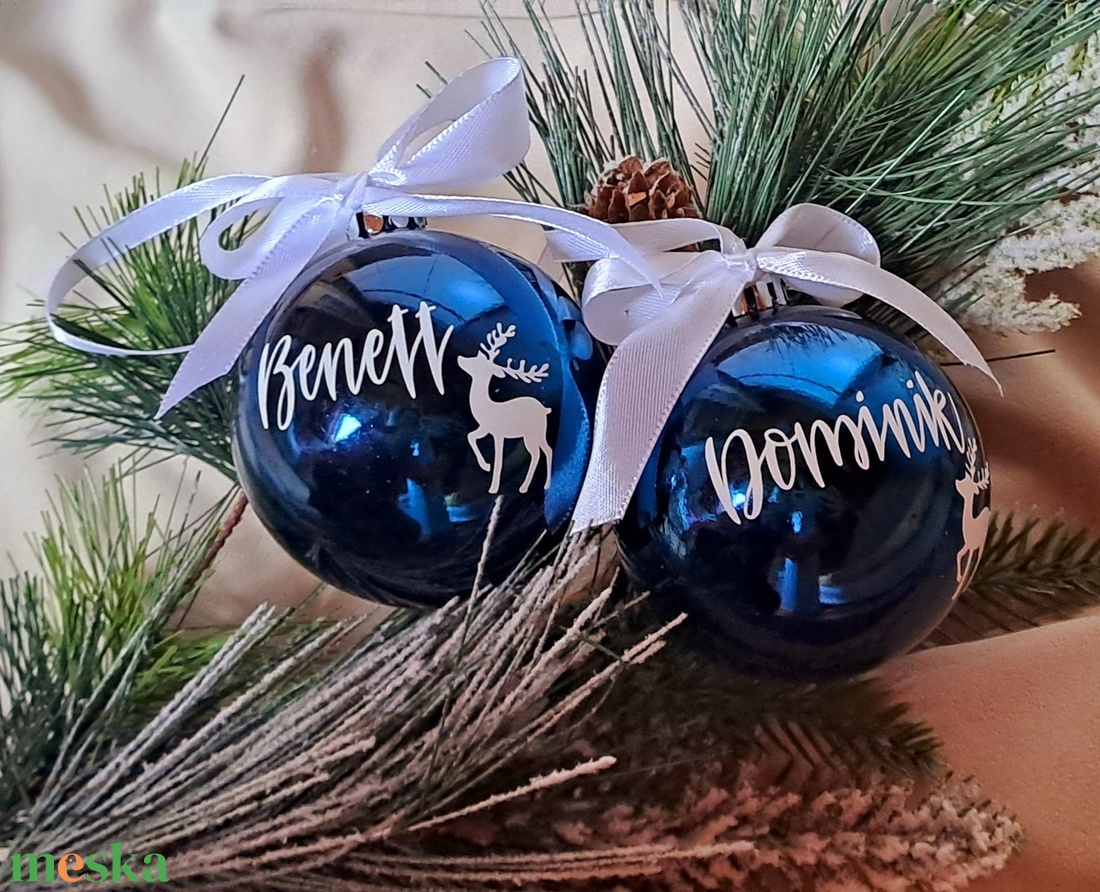 Karácsonyi gömb (szarvas) - karácsony - karácsonyi lakásdekoráció - karácsonyfadíszek - Meska.hu