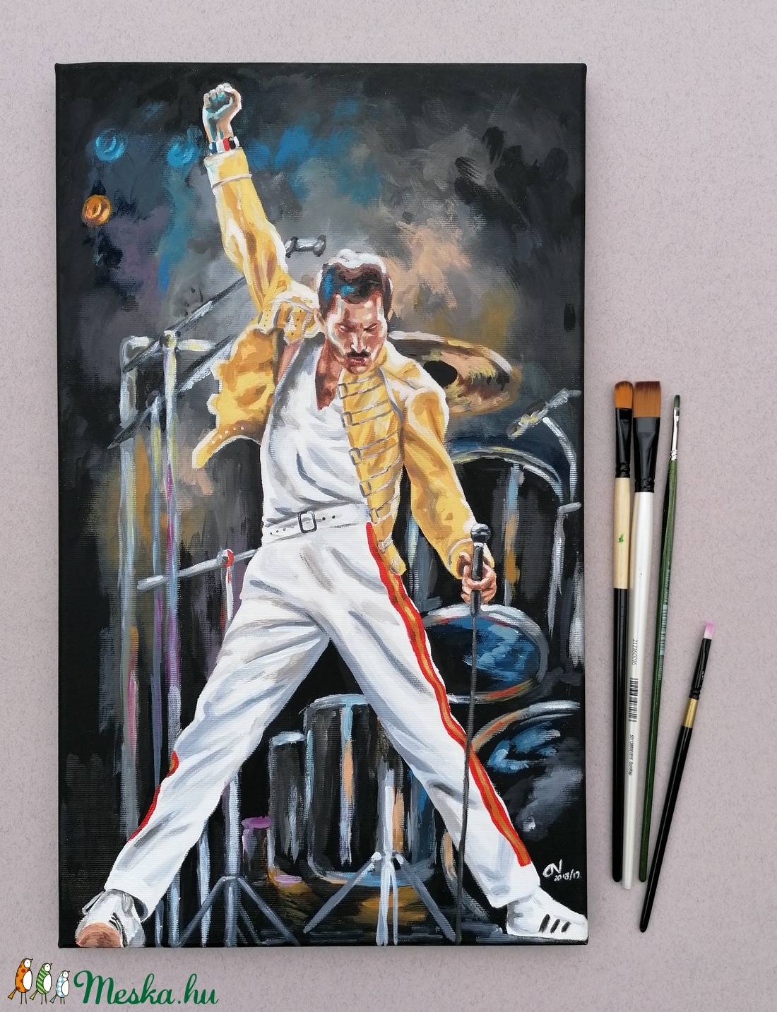 Freddie Mercury festmény - művészet - festmény - akril - Meska.hu Freddie Mercury festmény - művészet - festmény - akril - Meska.hu