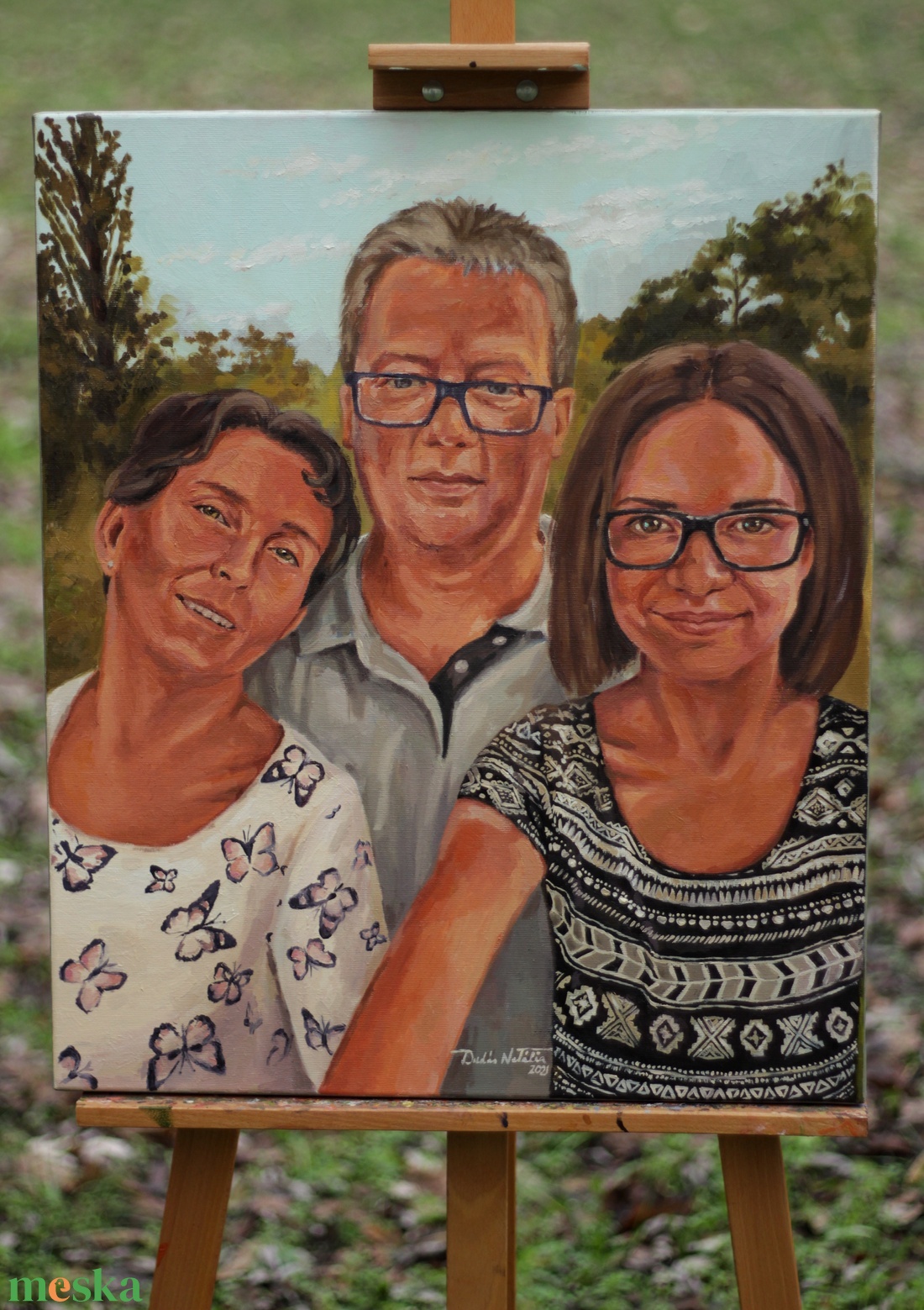 Portréfestés fotó alapján - 50x70cm - művészet - festmény - olajfestmény - Meska.hu Portréfestés fotó alapján - 50x70cm - művészet - festmény - olajfestmény - Meska.hu