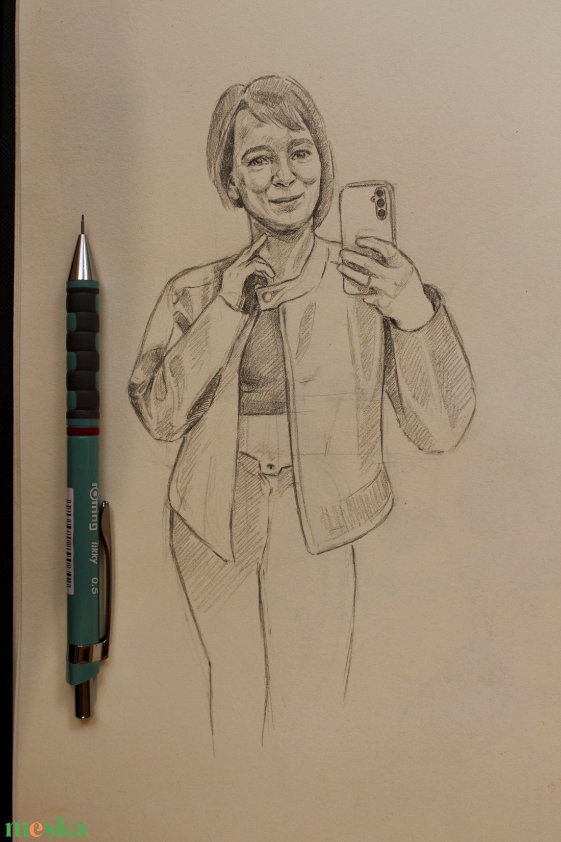 Könnyed grafitportré A5-ös méretben - művészet - grafika & illusztráció - ceruzarajz - Meska.hu Könnyed grafitportré A5-ös méretben - művészet - grafika & illusztráció - ceruzarajz - Meska.hu