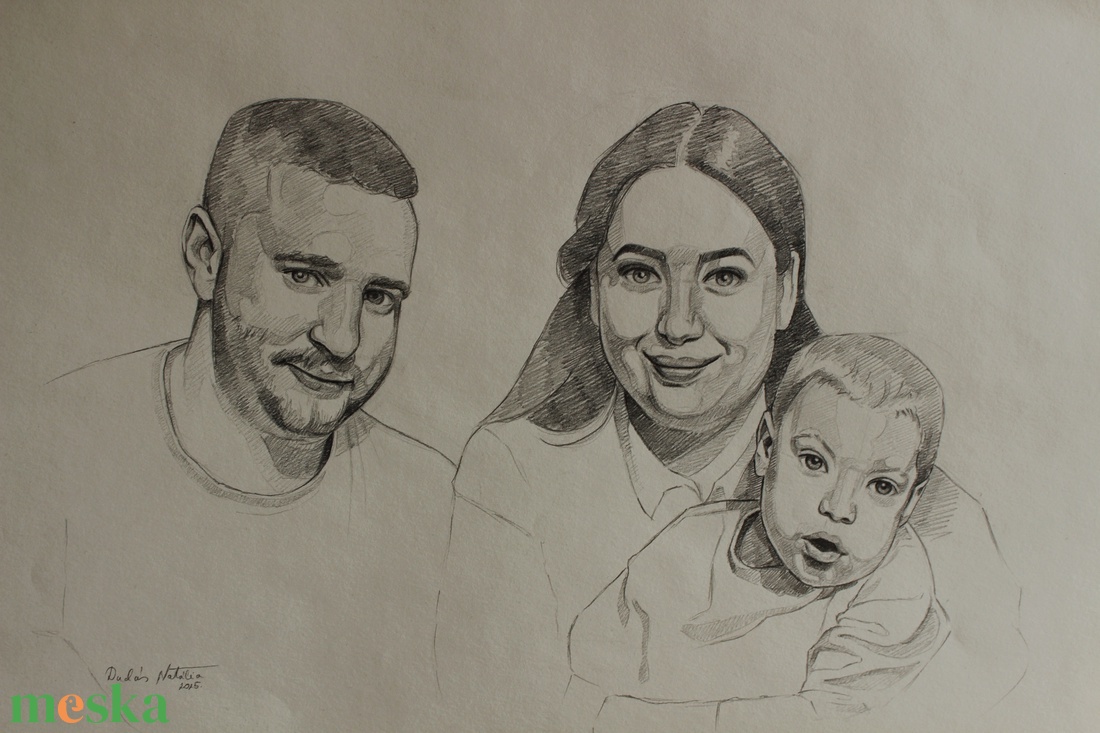 Könnyed grafitportré A5-ös méretben - művészet - grafika & illusztráció - ceruzarajz - Meska.hu